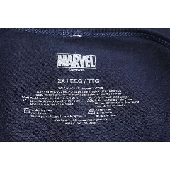 Captain America - Marvel - Simple Shield Tank, Women's 2X Plus - Picture 2 of 8